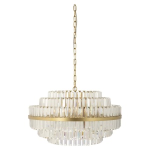 LUSTRA DESIRE LARGE, 211647, CONFECTIONATA DIN METAL SI STICLA, AURIE, STIL MODERN