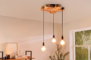 LUSTRA DIN LEMN, 50CM, ROUSILIQUE, DIN LEMN CU 3 SUSPENSII, ARTIM GROUP SELECTION