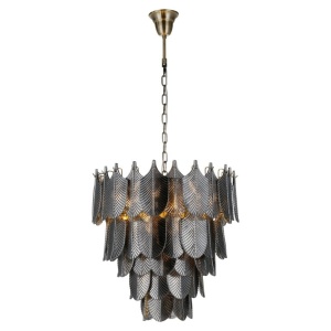 LUSTRA DIVIN NEAGRA, HL-0156, CONFECTIONATA DIN METAL SI STICLA SECURIZATA, STIL MODERN