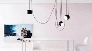 LUSTRA EYE 3, NEAGRA, DIN ALUMINIU, STIL MODERN, B2 - Img 3