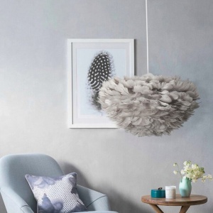 LUSTRA FEATHER WHITE APP334-3CP, 35x20x100 cm, ALB, DIN METAL SI PENE, STIL MODERN, TU - Img 7