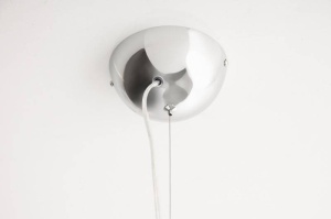 LUSTRA MODERNA 50CM, GLOW , COD 38294, STIL MODERN, REALIZATA DIN METAL IN NEGRU/ARGINTIU - Img 5