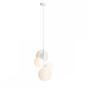 LUSTRA MODERNA, BALIA COD 1039L, DIN METAL SI GLOBURI STICLA, ALDEX