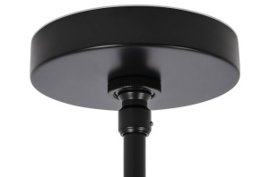 LUSTRA PLANETARIO 15, NEGRU, DIN METAL SI STICLA, STIL MODERN - Img 3