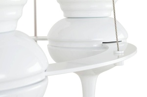 LUSTRA QUEEN, ALBA, DIN ALUMINIU SI PLASTIC, STIL MODERN, B2 - Img 4