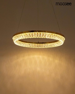 LUSTRA SAVOY 80 GOLD, CONFECTIONATA DIN METAL SI CRISTALE, STIL MODERN - Img 2