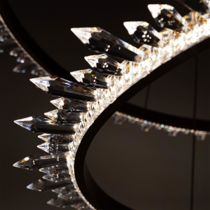 Lustra Tavan LED Cristal APP1609-3C GOLD - Img 2