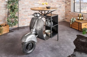 MASA BAR, SCOOTER 115CM, LEMN SI METAL, MODEL DEOSEBIT