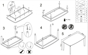 MASA BUCATARIE WEBER DIN MDF SI METAL HALMAR - DESIGN MODERN - Img 3