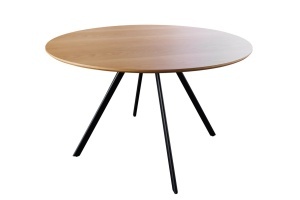 MASA DE DINING ROTUNDA, ATELIER 120CM, FURNIR LEMN, MELAMINA SI METAL, ASPECT NATUR, ARTIM GROUP SELECTION - Img 3