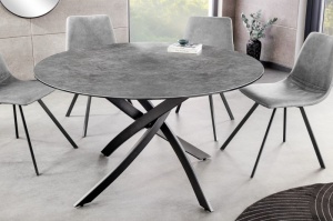 MASA DE SUFRAGERIE, ALPINE 120CM, ROTUNDA, CERAMICA ANTRACIT, ARTIM GROUP SELECTION