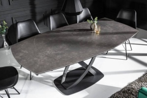 MASA DE SUFRAGERIE ROTATIVA, INCEPTION 130/190CM, ASPECT CERAMICA ANTRACIT, ARTIM GROUP SELECTION