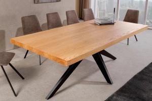MASA DE SUFRAGERIE, ZEUS 200CM, FURNIR LEMN DE STEJAR SI METAL, ASPECT NATUR, ARTIM GROUP SELECTION - Img 10