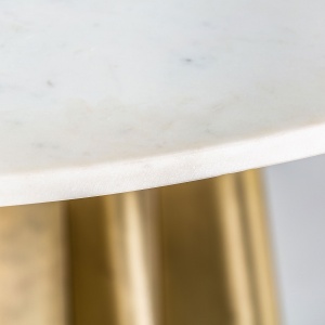 MASA DEOSEBITA, LEZEY, 120CM, BLAT DIN MARMURA SI SUPORT DE METAL, ARTIM GROUP SELECTION - Img 3