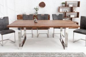 MASA DIN LEMN MASIV FIRE&EARTH 37476 - DESIGN INDUSTRIAL - Img 2