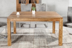 MASA DINING, 120CM, DIN LEMN MASIV, LAGOS COD 20602, DESIGN VINTAGE - Img 2