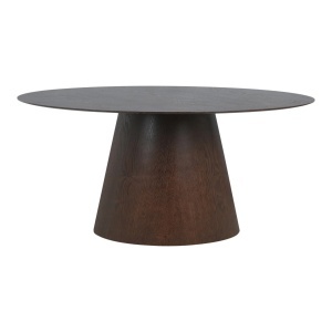 MASA DINING BOLTON 90x160x75 cm, REALIZATA DIN MDF SI FURNIR, CULOARE MARO INCHIS, HOUSE NORDIC