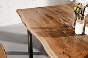 MASA DINING DIN LEMN MASIV DE SALCAM, MAMMUT 38794 + 39391 STIL VINTAGE - Img 4