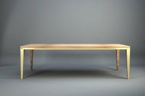 MASA DINING DYLE ESSENCE 001 240x100, DIN METAL SI LEMN MASIV, STIL MODERN B2