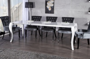 MASA DINING EXTENSIBILA ALB LUCIOS BAROCCO 20053 - DESIGN VINTAGE