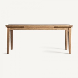 MASA DINING EXTENSIBILA HEIKANT, MARO DESCHIS, REF. 36077, PRELUCRATA MANUAL, CONFECTIONATA DIN LEMN DE FRASIN SI FURNIR, STIL MODERN