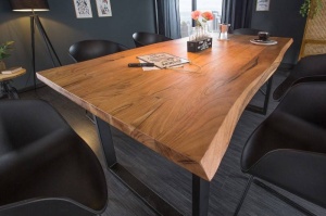 MASA DINING, MAMMUT 180CM, COD 40607, DIN LEMN MASIV, DESIGN INDUSTRIAL - Img 3