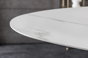 MASA DINING, SCULPTURE 280CM, CADRU DIN METAL SI BLAT DIN CERAMICA, ASPECT MARMURA, ARTIM GROUP SELECTION - Img 3