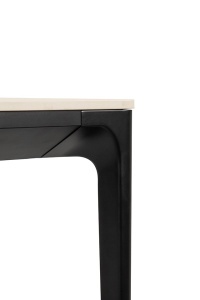 MASA DINING SLIM 240X100, ALB/NEGRU, CONFECTIONATA DIN ALUMINIU, CERAMICA SI MARMURA, STIL MODERN - Img 2
