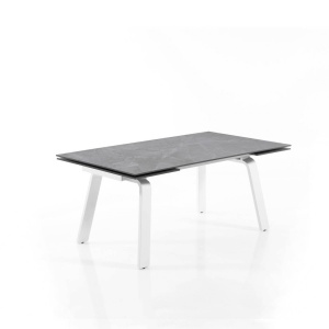 MASA ELEGANTA DIN CERAMICA 160/240CM, DEEM, COD 4655, STIL MODERN, REALIZATA DIN METAL SI CERAMICA