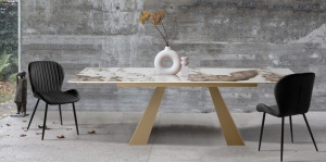 MASA EXTENSIBILA 160/240CM, HUT 1, DIN METAL SI CERAMICA, ARTIM GROUP SELECTION