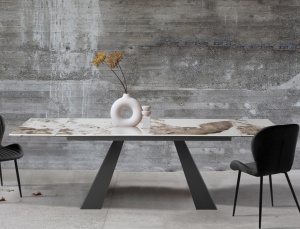 MASA EXTENSIBILA 160/240CM, HUT 2, DIN METAL SI CERAMICA, ARTIM GROUP SELECTION