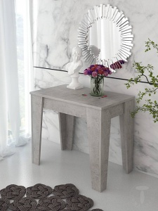MASA EXTENSIBILA 54-306CM, CHARLIE CIMENT, STIL MODERN, REALIZATA DIN PANOURI LAMINATE - Img 2