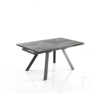 MASA EXTENSIBILA DIN CERAMICA 160/240CM, TALENT, COD 3655, STIL MODERN, REALIZATA DIN METAL SI CERAMICA