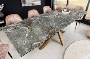 MASA EXTENSIBILA MARVELOUS, 180-220-260CM, METAL SI STICLA SECURIZATA SI CERAMICA, ARTIM GROUP SELECTION - Img 2