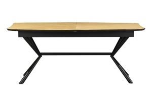 MASA EXTESIBILA DE MARI DIMENSIUNI, GRANDEZZA 180- 270CM, FURNIR LEMN DE STEJAR SI METAL, ASPECT STEJAR, ARTIM GROUP SELECTION - Img 3