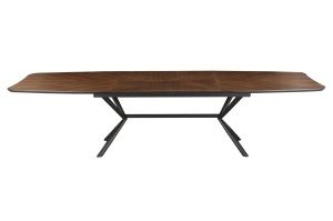 MASA EXTESIBILA DE MARI DIMENSIUNI, GRANDEZZA 180- 270CM, FURNIR LEMN DE NUC SI METAL, ASPECT NUC, ARTIM GROUP SELECTION - Img 7