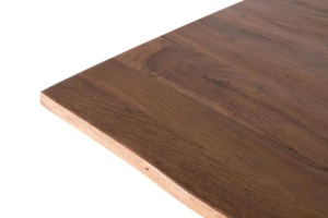MASA LIVING 200CM, CULOARE NATUR/NEGRU, LEMN DE SALCAM SI METAL, GINER Y COLOMER - Img 3