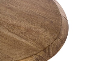 MASA OVALA 200CM, NATUR/NEGRU, LEMN MASIV DE ACACIA SI METAL, GINER Y COLOMER - Img 4