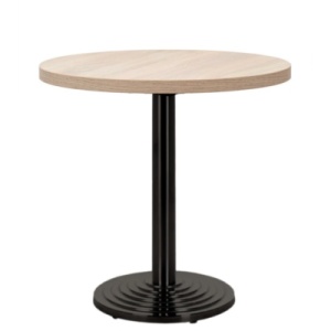 MASA PENTRU CAFENEA, 68 CM, STEJAR SONOMA/NEGRU, DIN PAL LAMINAT SI OTEL, ARTIM GROUP SELECTION