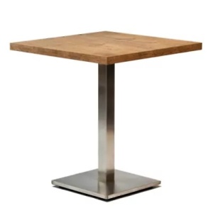 MASA PENTRU CAFENEA, 68x68 CM, STEJAR LANCELOT/CROM, DIN PAL LAMINAT SI OTEL, ARTIM GROUP SELECTION