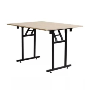 MASA PENTRU CATERING/CONFERINTE 120X90 CM, STEJAR SONOMA/NEGRU, DIN PAL LAMINAT SI OTEL, ARTIM GROUP SELECTION