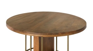MASA ROTUNDA ELEGANTA 150CM, 1979, LEMN DE MANGO SI METAL, ARTIM GROUP SELECTION - Img 2