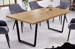 MASA STIL INDUSTRIAL 180CM , LOFT, COD 40873, DIN MDF SI METAL - Img 2