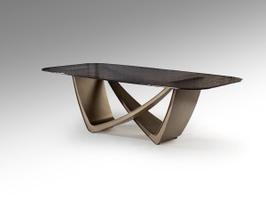MASA SUFRAGERIE, GENESIS 240CM, METAL SI STICLA, DESIGN MODERN, SCHULLER
