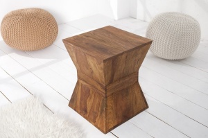 MASUTA DE CAFEA 45CM, PYRAMID, COD 21011, DIN LEMN MASIV DE TRANDAFIR DESIGN RUSTIC