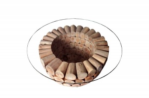 MASUTA DE CAFEA 70CM,PURE NATURE, STIL RUSTIC - Img 7