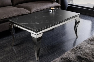 MASUTA DE CAFEA, BAROC, 100CM, PIATRA SINTERIZATA SI METAL, ARTIM GROUP SELECTION