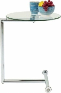 MASUTA DE CAFEA EASY LIVING 46 CM, TRANSPARENTA, CONFECTIONATA DIN ALUMINIU SI STICLA, STIL MODERN - Img 6