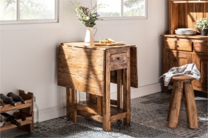 MASUTA DE CAFEA HEMINWAY 39553 DIN LEMN MASIV DE MAHON STIL RUSTIC - Img 3