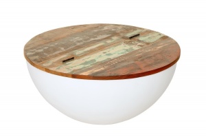 MASUTA DE CAFEA JAKARTA 39180 DIN LEMN RECICLAT STIL SHABBY CHIC - Img 4